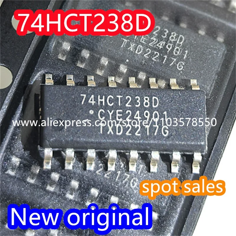 20PCS Brand New Original 74HCT238D Package SO-16 Decoder Multiplexer Logic Chip IC