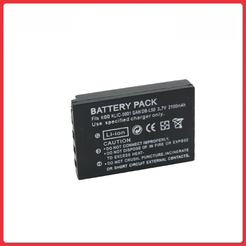 4Pcs KLIC-5001 DB-L50 Battery For Sanyo DB-L50 Kodak P850 Z760 DX7590 DX7630 Zoom Sanyo DMX-FH1 FH11 HD1000 HD2000