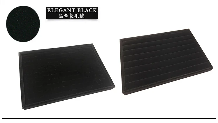 35X24X3Cm Flannel Jewelry Tray 100 Digit Ring Display Storage Jewelry Display Props Ring Trays Dedicated Dustproof Plastic Cover