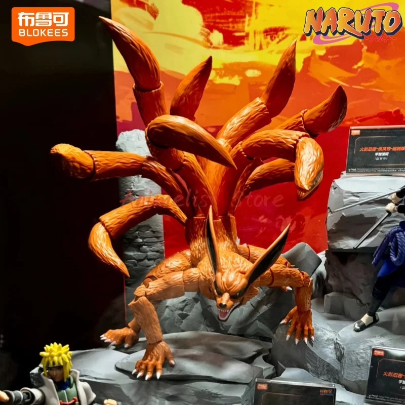 

В наличии Blokees Legendary Naruto, экшн-фигурка Курама, сборная модель, комплект, оригинальная модель, фигурка, коллекция кукол, подарочная игрушка