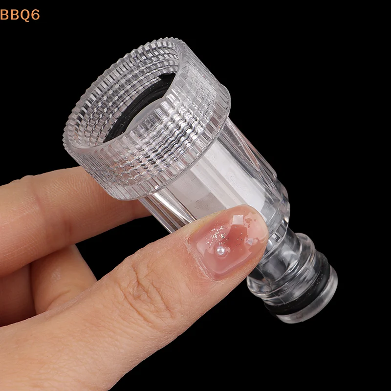 *1 Pieza Conector Rápido de Agua para Jardín de 3/4 Pulgadas, Boquilla de Filtro Transparente, Accesorio Universal para Bomba de Lavado de Autos