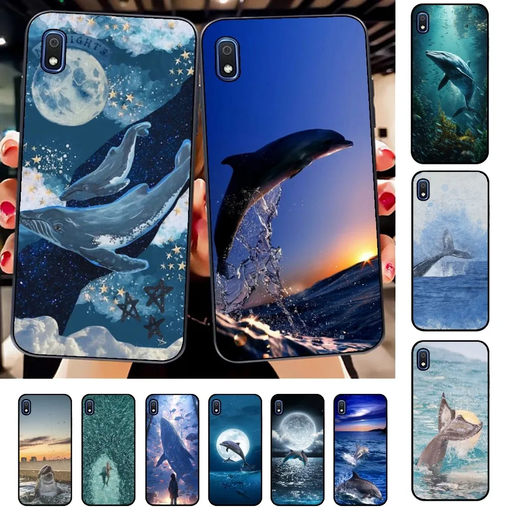 Whale Fish Wave Sea Phone Case For Samsung A 10 11 12 13 20 21 22 30 31 32 40 51 52 53 70 71 72 73 91 13 shell