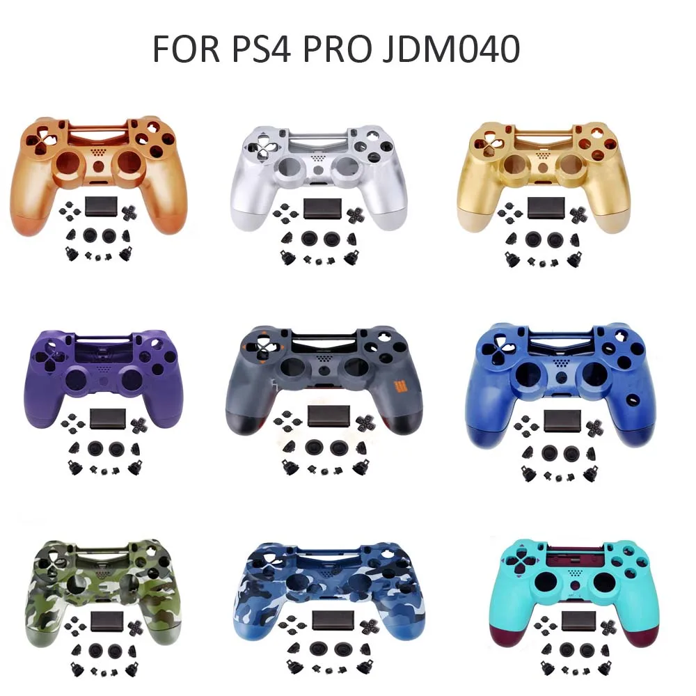 Game Controller Full Housing Case For PS4 Pro JDM040  Shell Buttons Replacement Set  Kit DIY Repair Cover