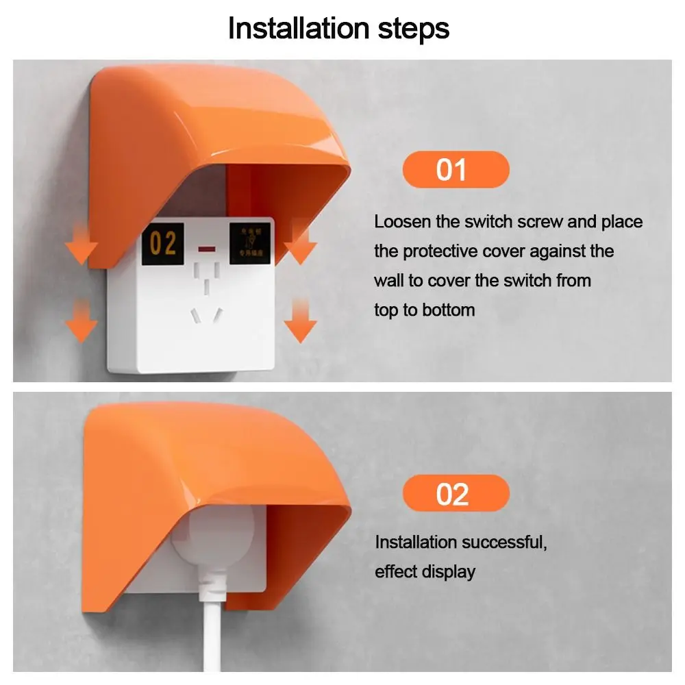 86 Type Switch Protective Cover Outdoor Socket Waterproof Box Electric Plug Power Rainproof Outlet Supplies for Charging Pile