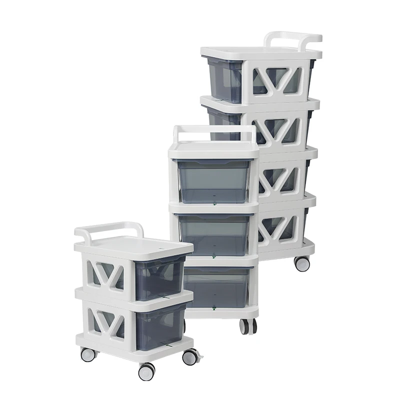 

Household storage racks are made of durable PP material