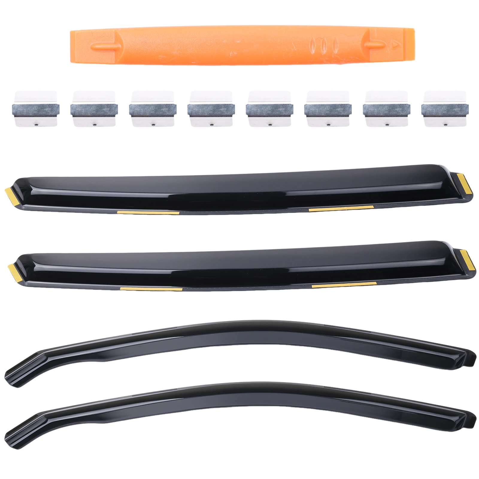 

Комплект из 4 дефлекторов окон (передних и задних) / Ветровики для Honda Civic Hatchback 2022-2025