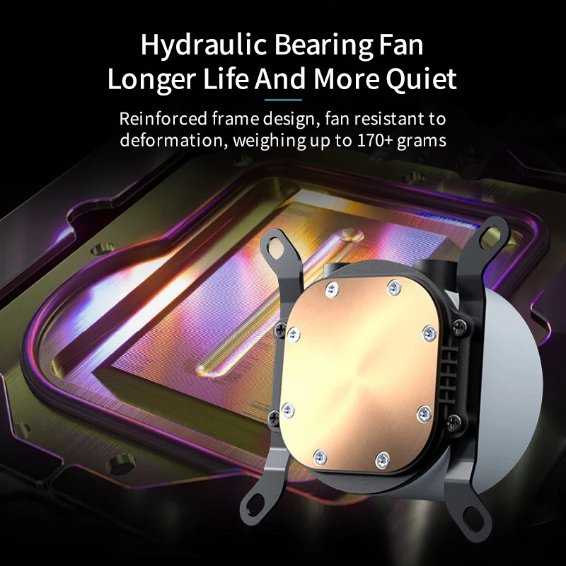 High-End 240mm Liquid Cooling AIO Cooler ARGB Gaming PC CPU Water Cooling Fan Application with LCD Temperature Display - Image 4