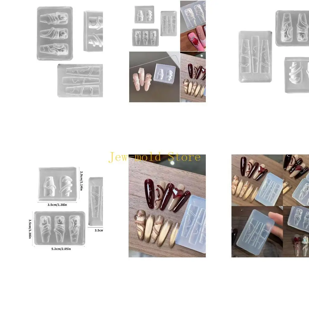 

C71B Snake Art Силиконовые плесени трио