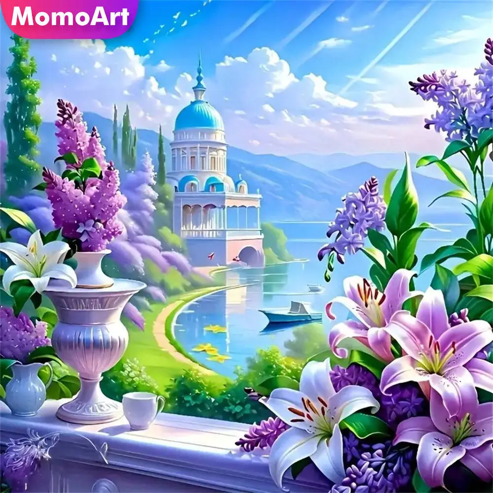 

Momoart Bear Алмазная мозаика животное полная круглая алмазная живопись лунная вышивка Новое поступление ручная работа хобби