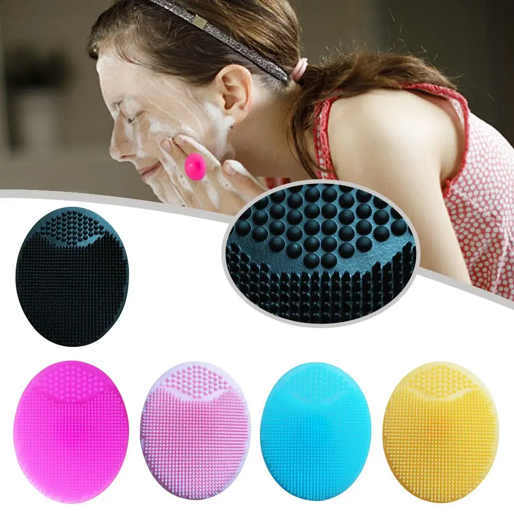 Soft Silicone Face Cleansing Brush Beauty Facial Washing Pad Exfoliating Blackhead Deep Cleaning Massage Brushes Face Care Tool