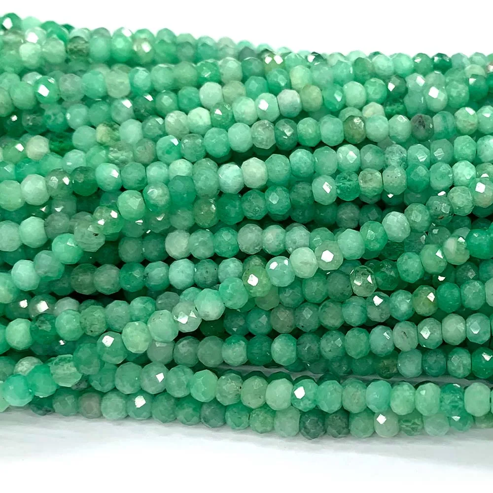 Veemake Natural Faceted Rondelle Beads Spinel Ruby Sapphire Opal Apatite Tourmaline Tanzanite Emerald Diopside Aquamarine R2