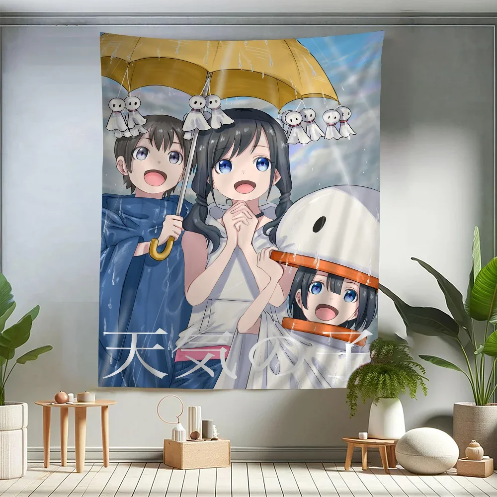 

Weathering With You Anime Tapestry Art Science Fiction Room Home Decor Wall Art Decor