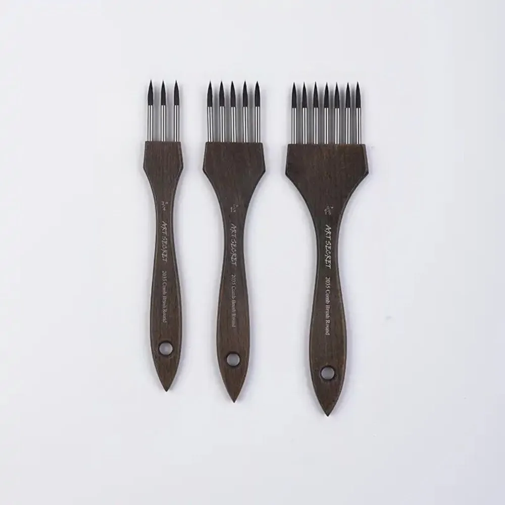 

Pointed/Flat Multi-Tooth Painting Brush Flexibility Smooth Painting Watercolor Brush Nylon Good Pigment Adsorption