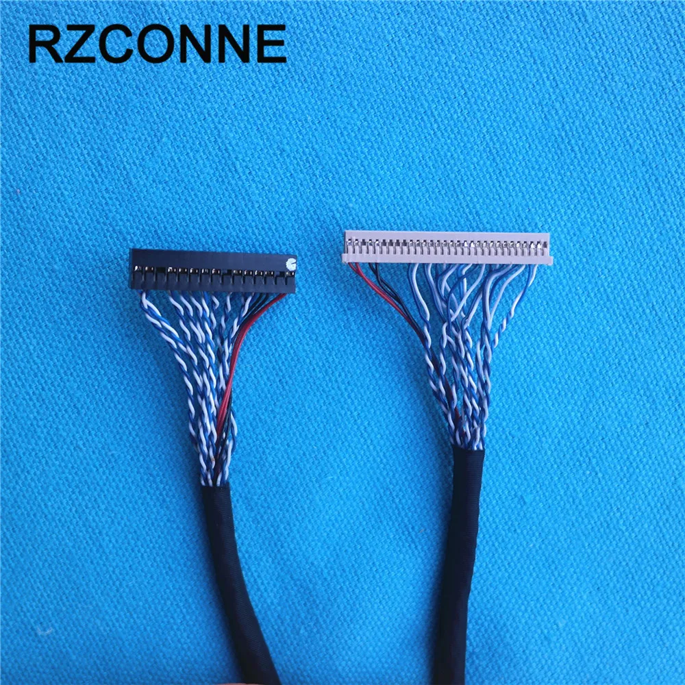 

2pcs/lot LVDS Cable DF14-30P-S8 2ch 8bit 1.25 Pitch For 1280x1024 LCD Screen L170E1 ITSX94 ITSX98E