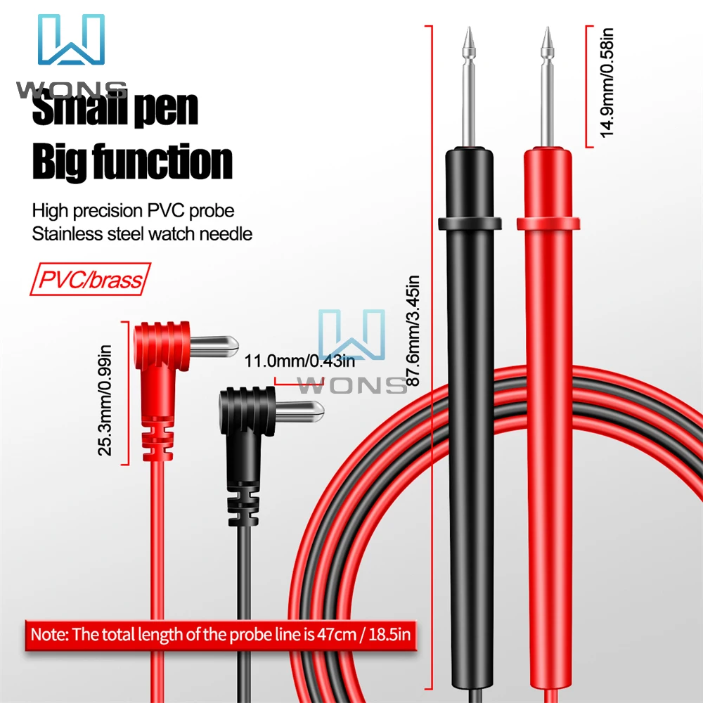 ANENG AN101 Mini Multimeter Tester DC/AC Voltage Current lcr meterTools Professional Digital Multimeter With Test Lead.