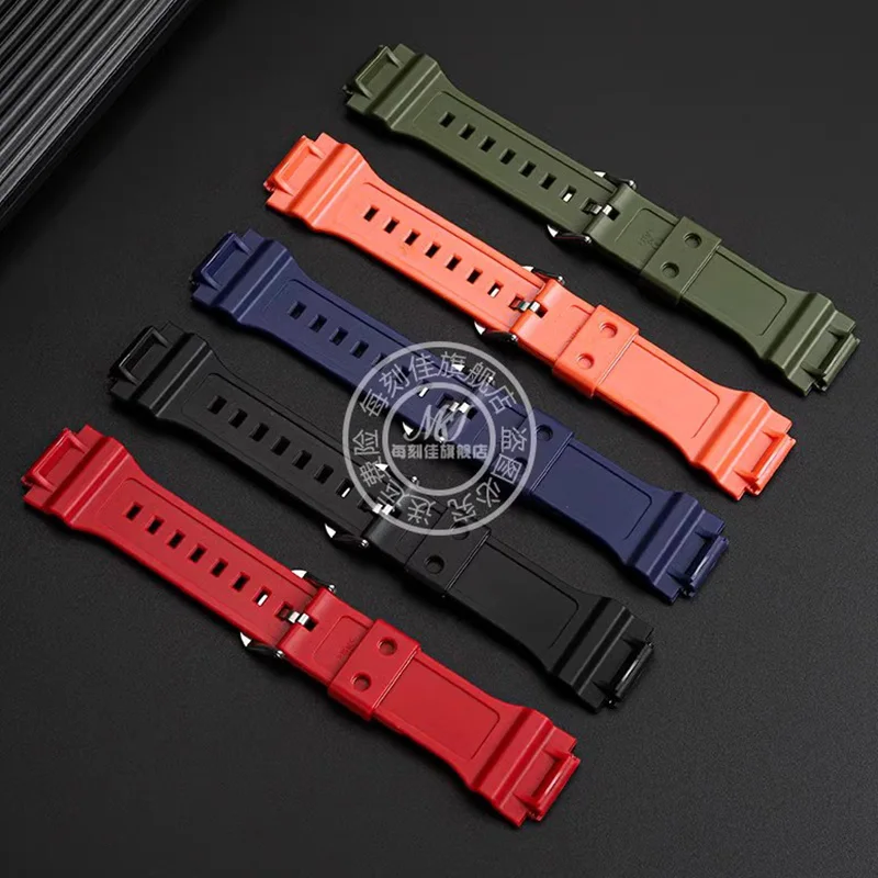 Waterproof silicone wristband for CASIO Casio MCW-200/200H AE-1400 resin silicone sports watch strap 20mm bracelet