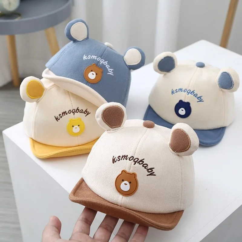 6-24M 2026 Baby-Mütze Frühling und Herbst Niedliche Jungen-Entenschnabelmütze Weiche Krempe Mädchen-Babymütze Koreanischer Stil für Herbst und Winter