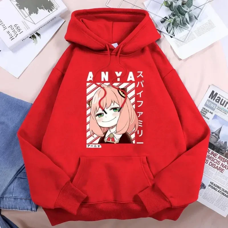 

Spy X Family Anime Printed Fashion Urban Street Clothing Simple Creative Loose Hoodie Youth Popular Leisure Sports Women