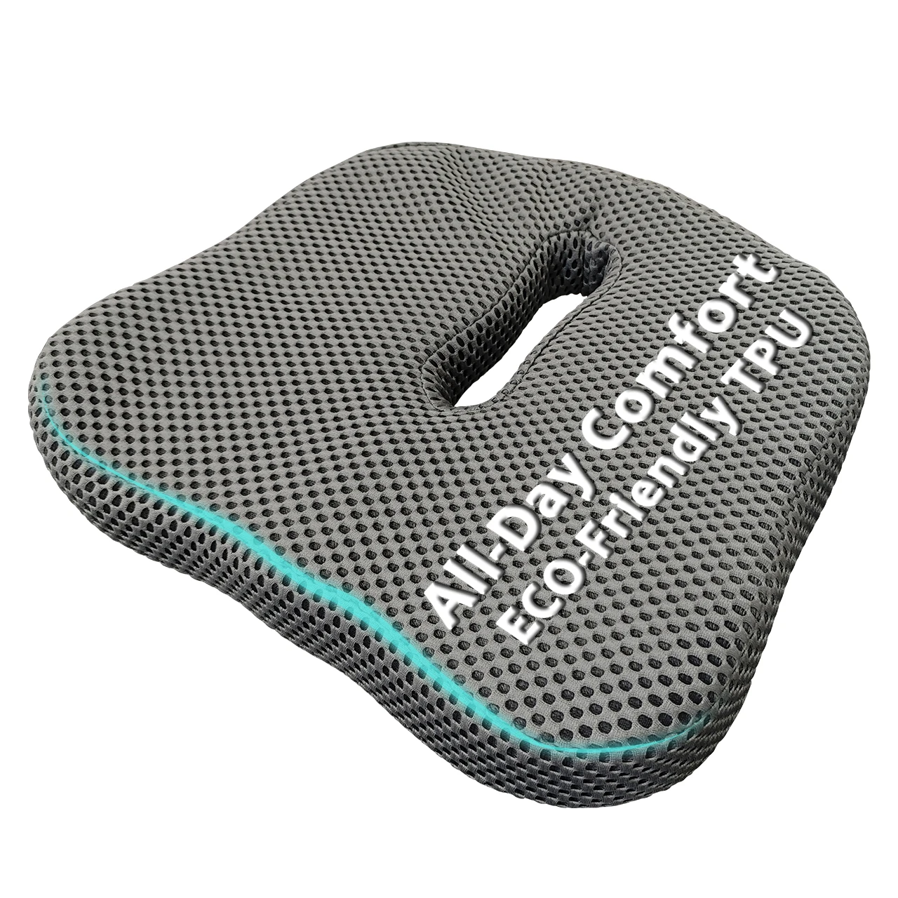 TPU air fiber washable 4D seat cushion elastic breathable car Non-slip Seat Cushion Relieve spine and coccyx pressure Cushion