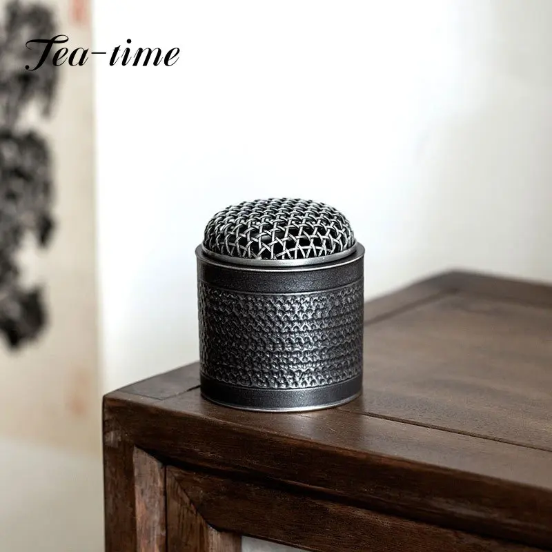 

Silver Black Handmade Jumping Knife Ceramic Retro Incense Burner Kung Fu Tea Tea Set Incense Accessories Incense Ornaments