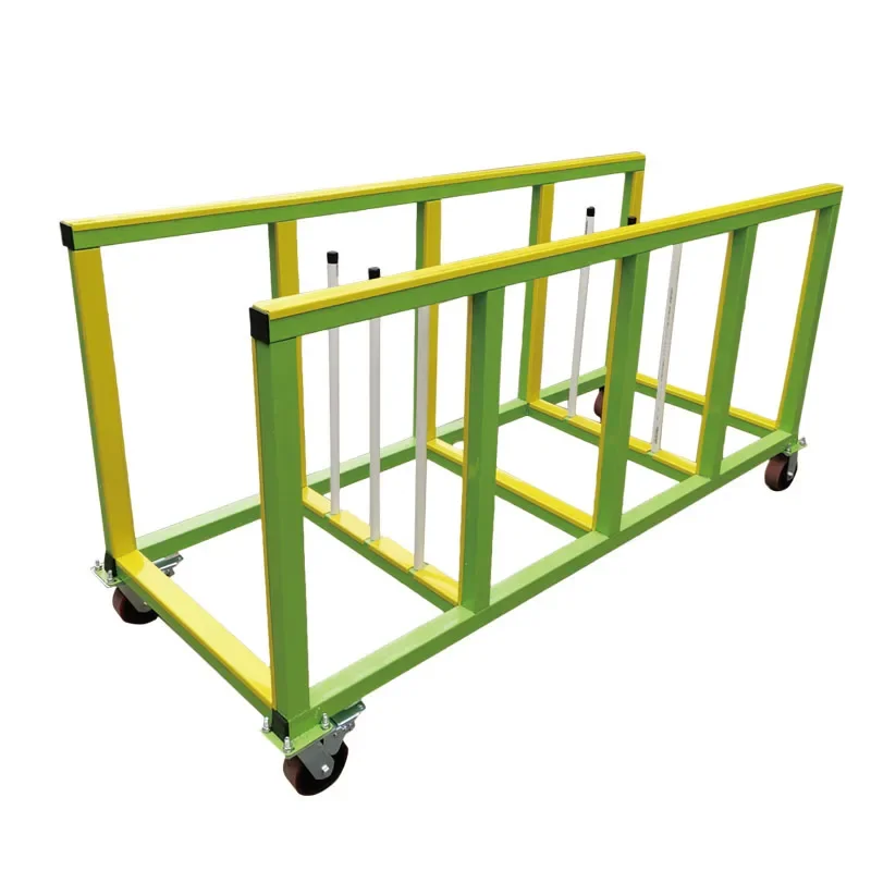 

Heavy Duty Adjustable Wheel Shelf Steel Shelving Trolley Packing Protection Aluminum Materials Storage Rack