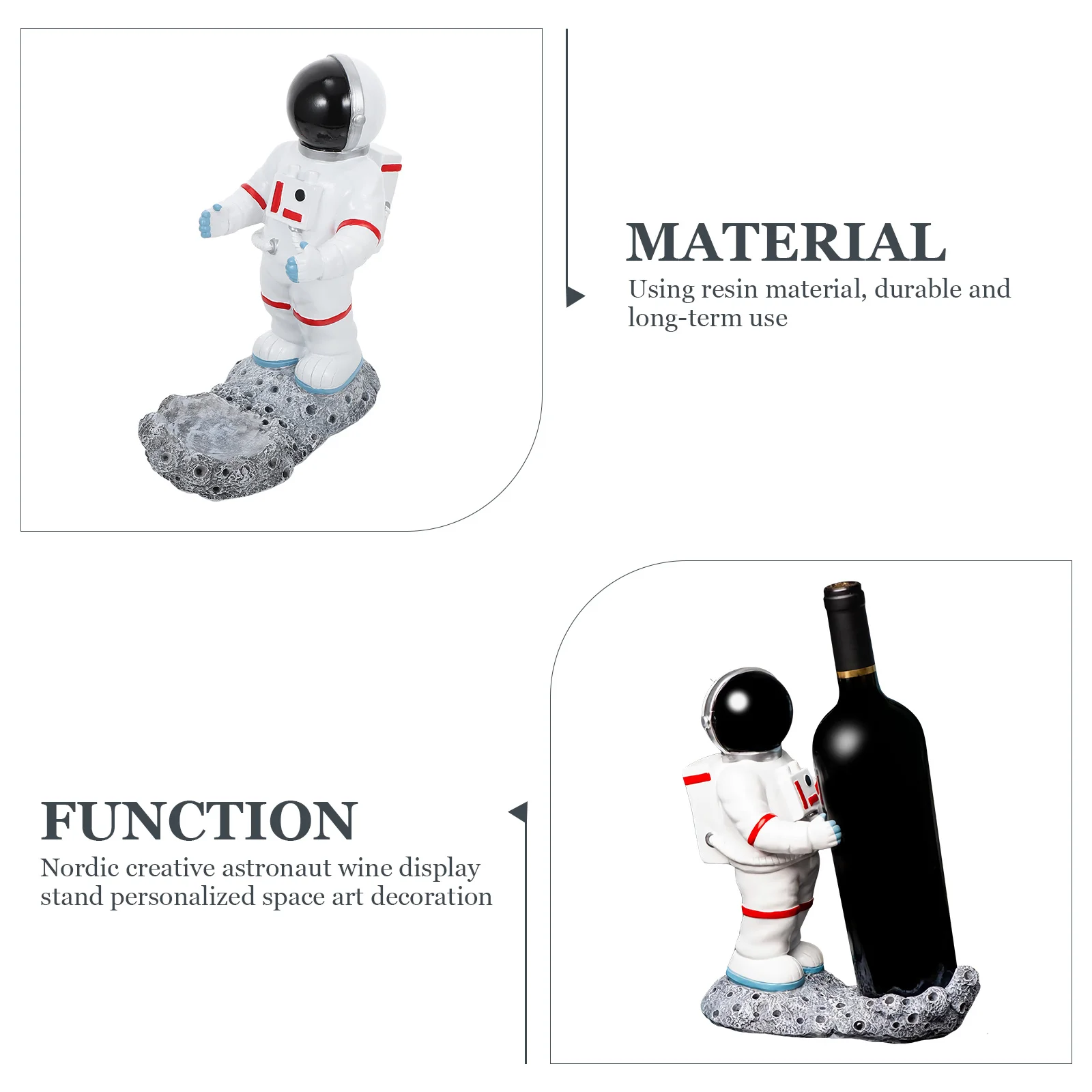 

Astronaut Wine Storage Rack Red Wine Display Rack Resin Wine Rack Wine Holder Wine Stand