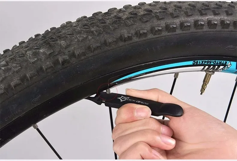 ROCKBROS 16-in-1 Fahrrad-Multifunktions-Reparaturwerkzeug-Set mit Sechskant-Speichenschlüssel, Schraubendreher und Schraubenschlüssel für Mountainbikes, Schwarz – Detail 16
