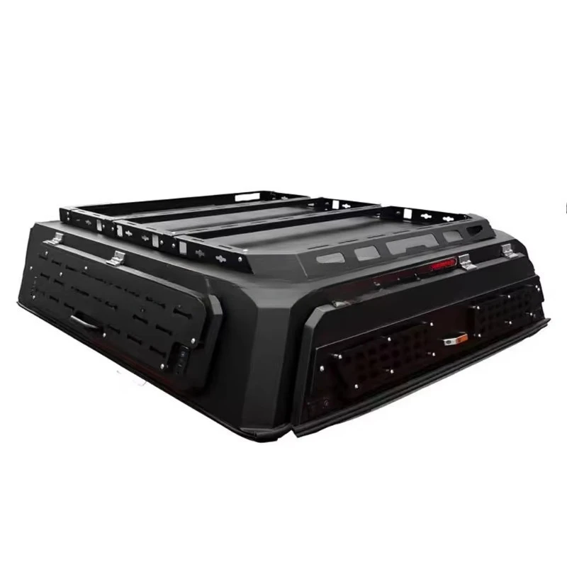 

Pop-Up Caravan Topper-2 Person Waterproof Lightweight Travel Trailer Induction Cooker Modern Design for Camping Motor