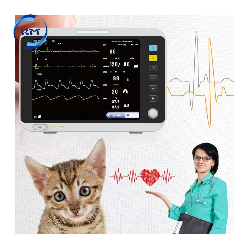 Rayman Pet Heart Rate Vet Multi-parameters Veterinary For Dogs Cats