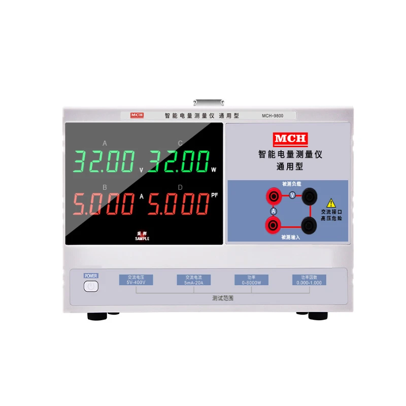 Meichuang 9800 LED Power Tester Intelligent Elektriciteitstestinstrument Digitale vermogensmeter