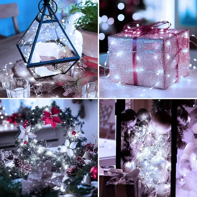 1 متر 2 متر 3 متر 5 متر 10 متر ضوء لحفل الزفاف الجنية الإضاءة جو مصباح غرفة نوم حديقة عيد الميلاد هالوين جو مصباح الديكور