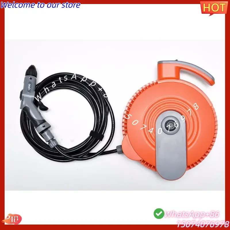 2026New Outdoor Shower Kit Mini Pressure Portable Cleaner with Water Bucket and Shower Ideal for Camping, Gardening,