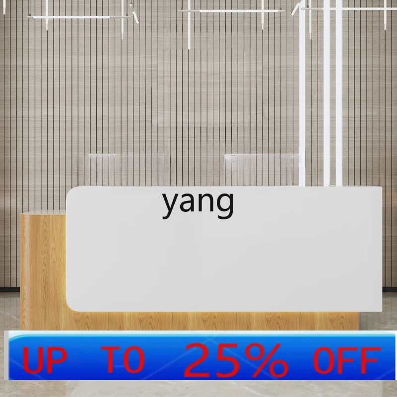 

LH imitation marble company front desk reception desk store cashier new customization