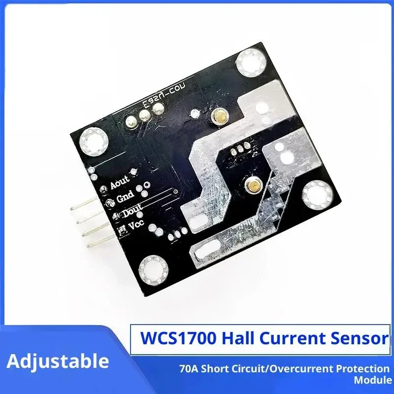 1 قطعة WCS1600 WCS1700 WCS1800 3-5 فولت قاعة الاستشعار الحالي قابل للتعديل تيار مستمر 35A/70A وحدة حماية كاشف التيار الزائد القصيرة