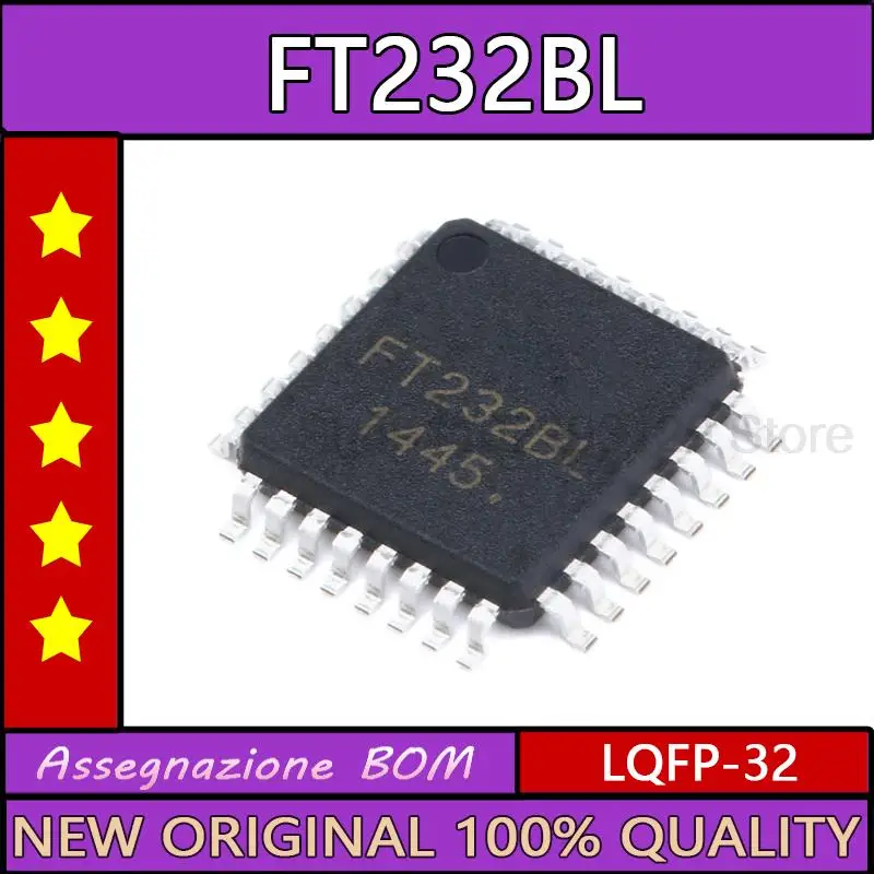 Ft232bl-reel de conexión USB a UART, chip de interfaz de comunicación, Original, auténtico, lqfp-32