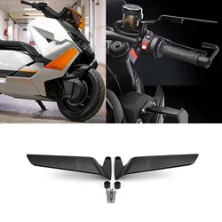 New Motorcycle Accessories Mirrors Black Wind Wing Adjustable Rotating Rearview Mirror For BMW CE04 CE 04 ce04 2022 2023