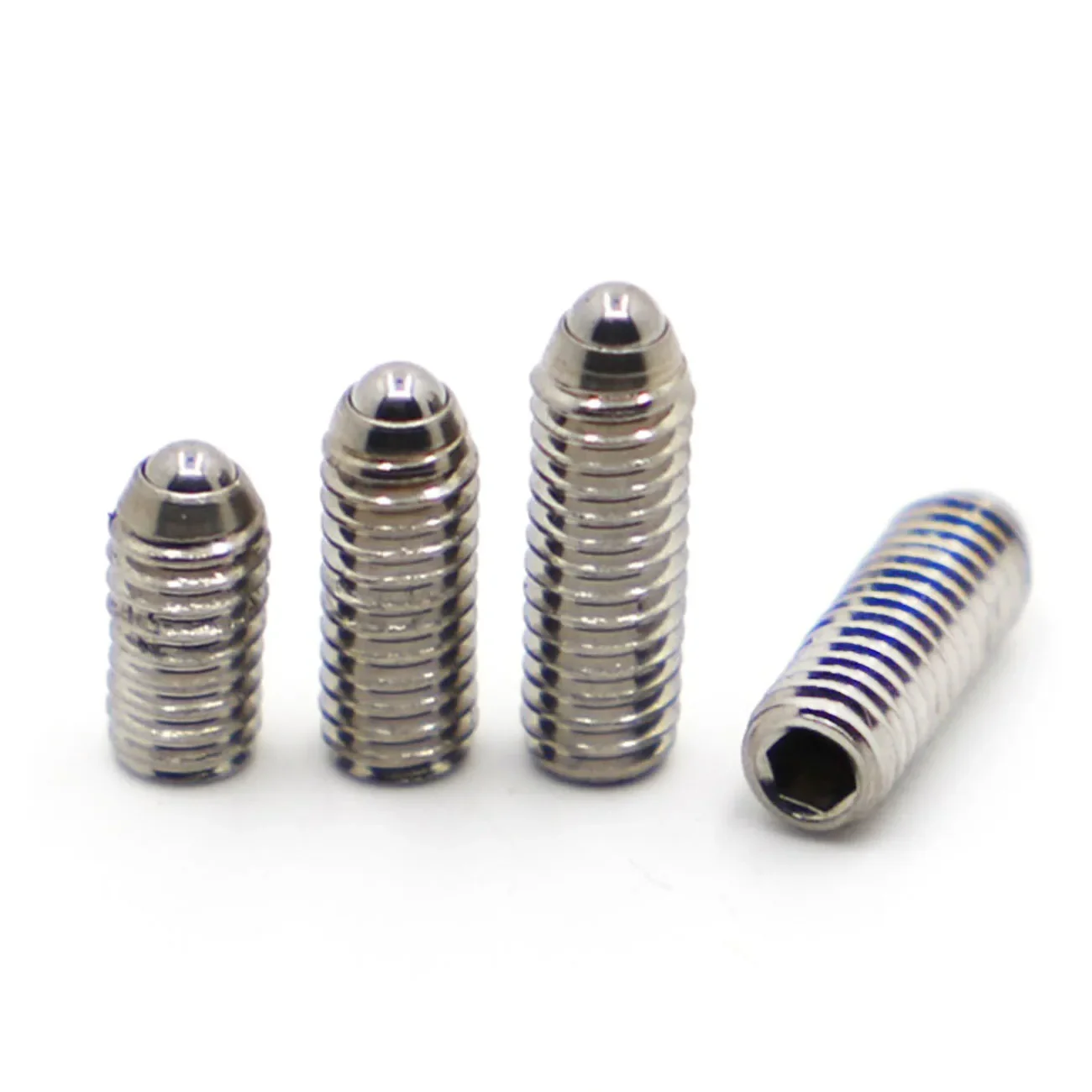 

304 Stainless Steel Hex Socket Allen Spring Ball Plunger Grub Point Set Screw Bolt M3 M4 M5 M6 M8 M10 M12