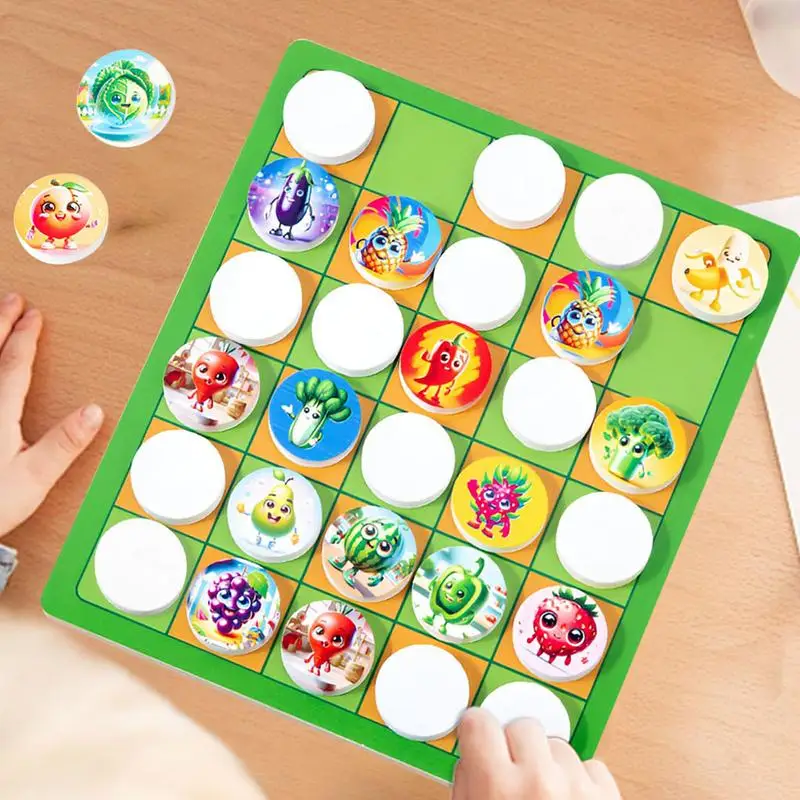 Tic-Tac-Toe Tischs piel Schach Brettspiel 2-in-1 Party Memory Spiel für Kinder