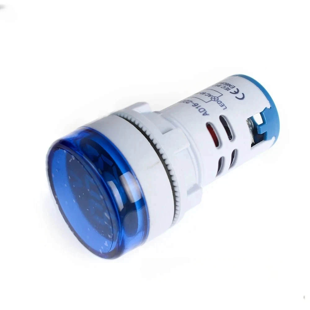 

22MM Mini Round LED Display Digital Voltmeter AC 60-500V Voltage Tester LED Indicator Pilot Light for Electrical Panels DIY