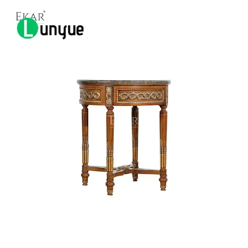 Luxury American Classic Marble Coffee Table Sovereign Heritage Style Countertop Furniture for Living Room Elegant Durable
