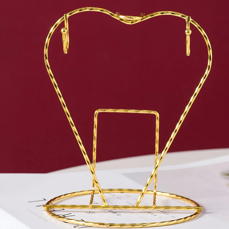 Heart Shaped 2-Cup 2-Dish Non-Slip Mug Holder Drain Rack Household Tea Cup Organizer - view 4