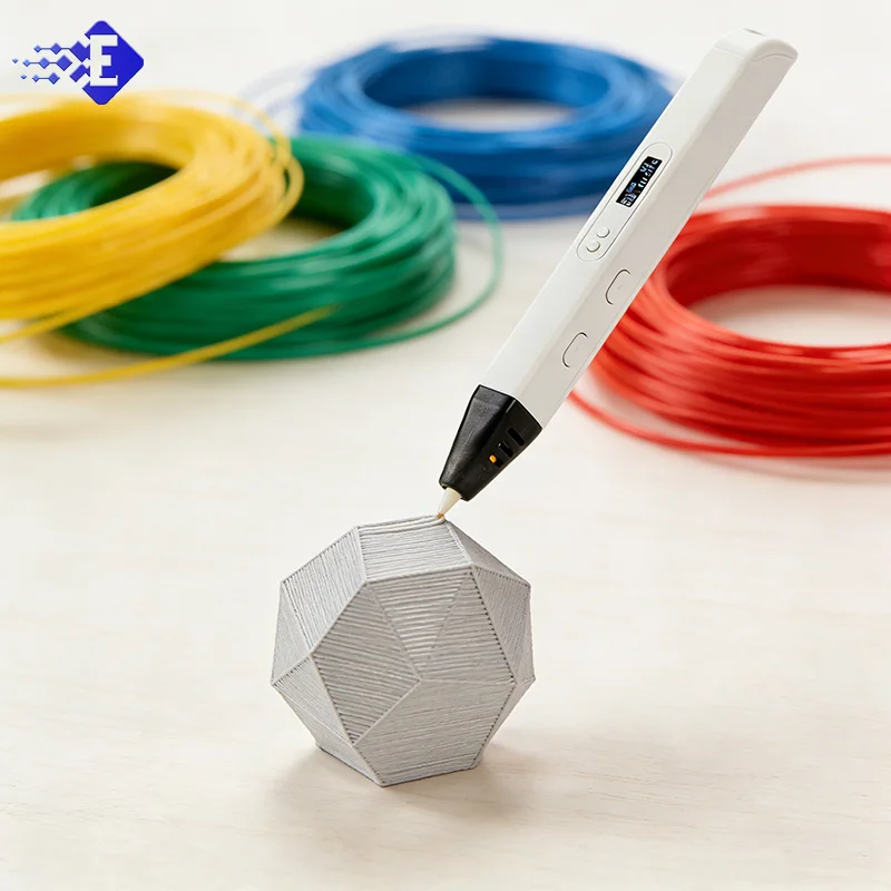 

With Pla Filament For Doodling Making Christmas Presents Rp800a 3d Printing Pen Oled Display High-temperature 3d Drawing Pen