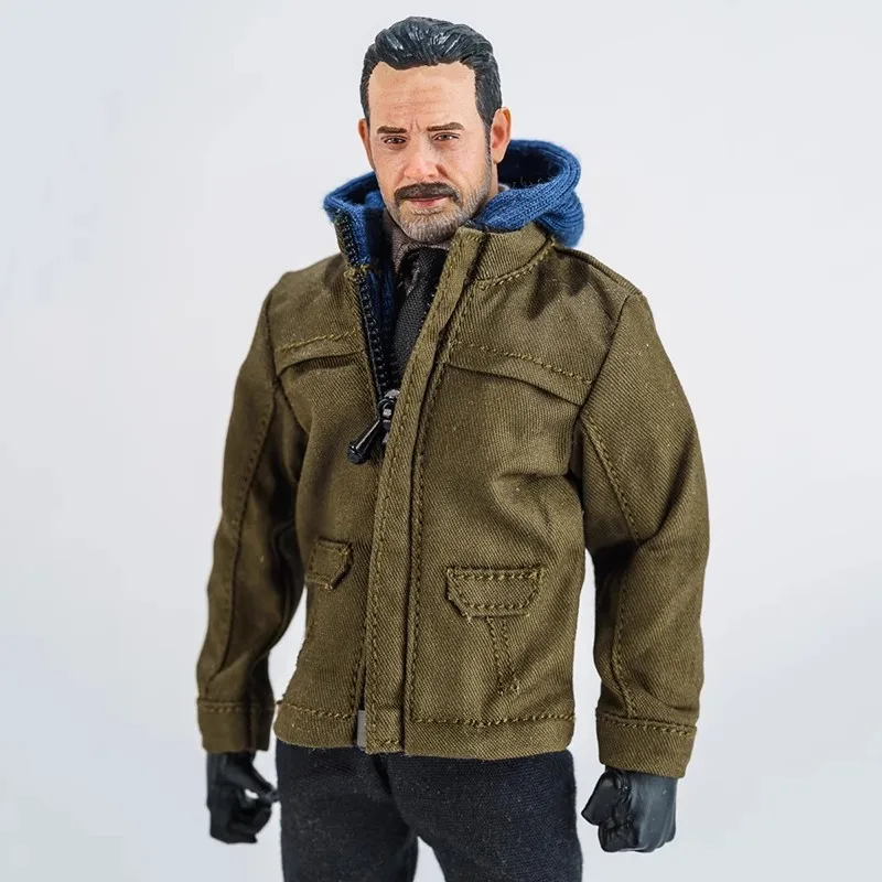 1/12 acessórios de roupas de soldado falso duas peças jaqueta com capuz casaco modelo brinquedo caber 6 ''figura de ação corpo em estoque ​