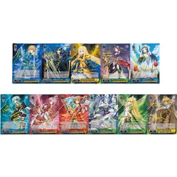 ACG WS Cards Kirito Yuuki Asuna Yui Alice Eugeo Suguha Golden Sign Anime Game Characters DIY Toys Collection Color Flash Cards ﻿