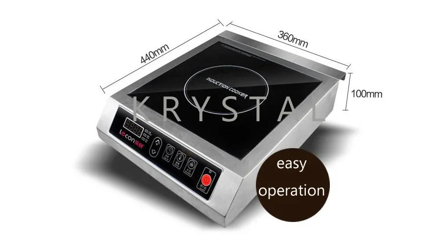 Commercial Induction Cooker 3500W High Power Plane Household Stir-Fried Stainless Steel Induction Cooker Cooking Appliances