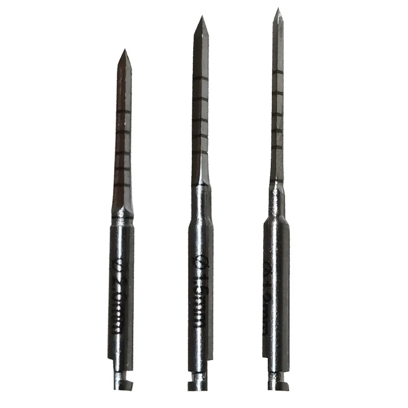 1 zestaw Dental Lance Pilot Spade wiertła 1.2mm ,1.5mm ,2.0mm implantu do cięcia wiertła 3 w kształcie koła,