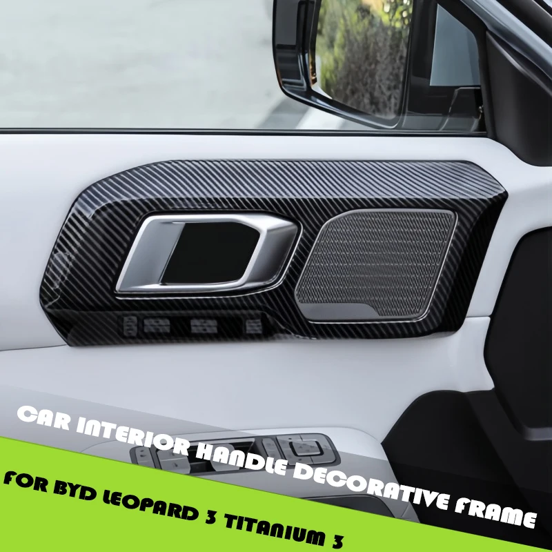 

Car Inside Door Handle Protection Cover Fit for BYD Leopard 3 Titanium 3 Auto Door Handle Decorative Frame Car Upgrade Parts