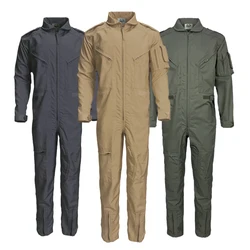 Wholesale Workwear Flame Retardant Clothing Flight Suit FR Fire Retardant Safety Frc Nomex Pilot Coveralls