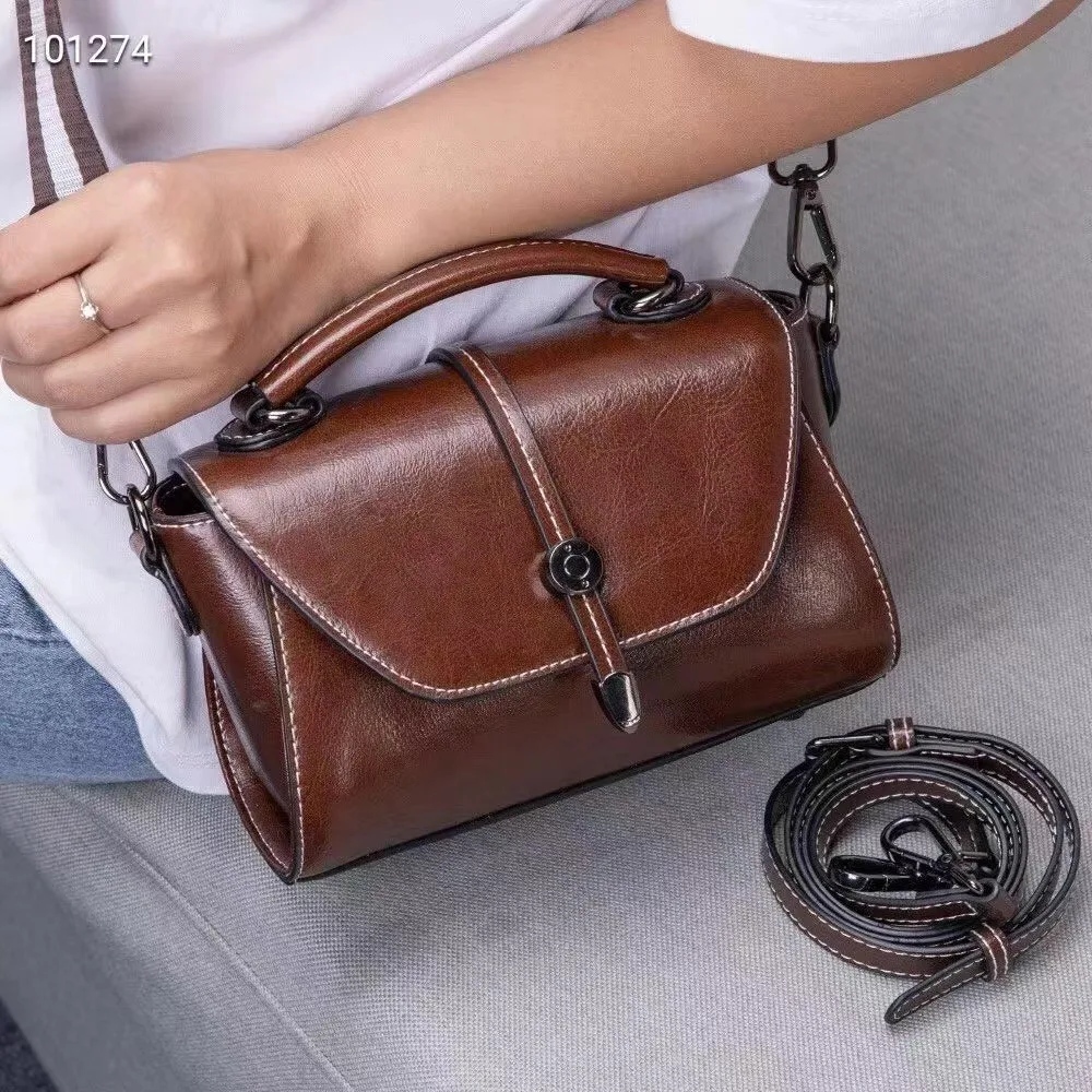 Luksusowe torebki damskie torby crossbody Vintage prawdziwa skórzana torba na ramię mała torba kwadratowa dla kobiet torba na ubrania ze skóry bydlęcej