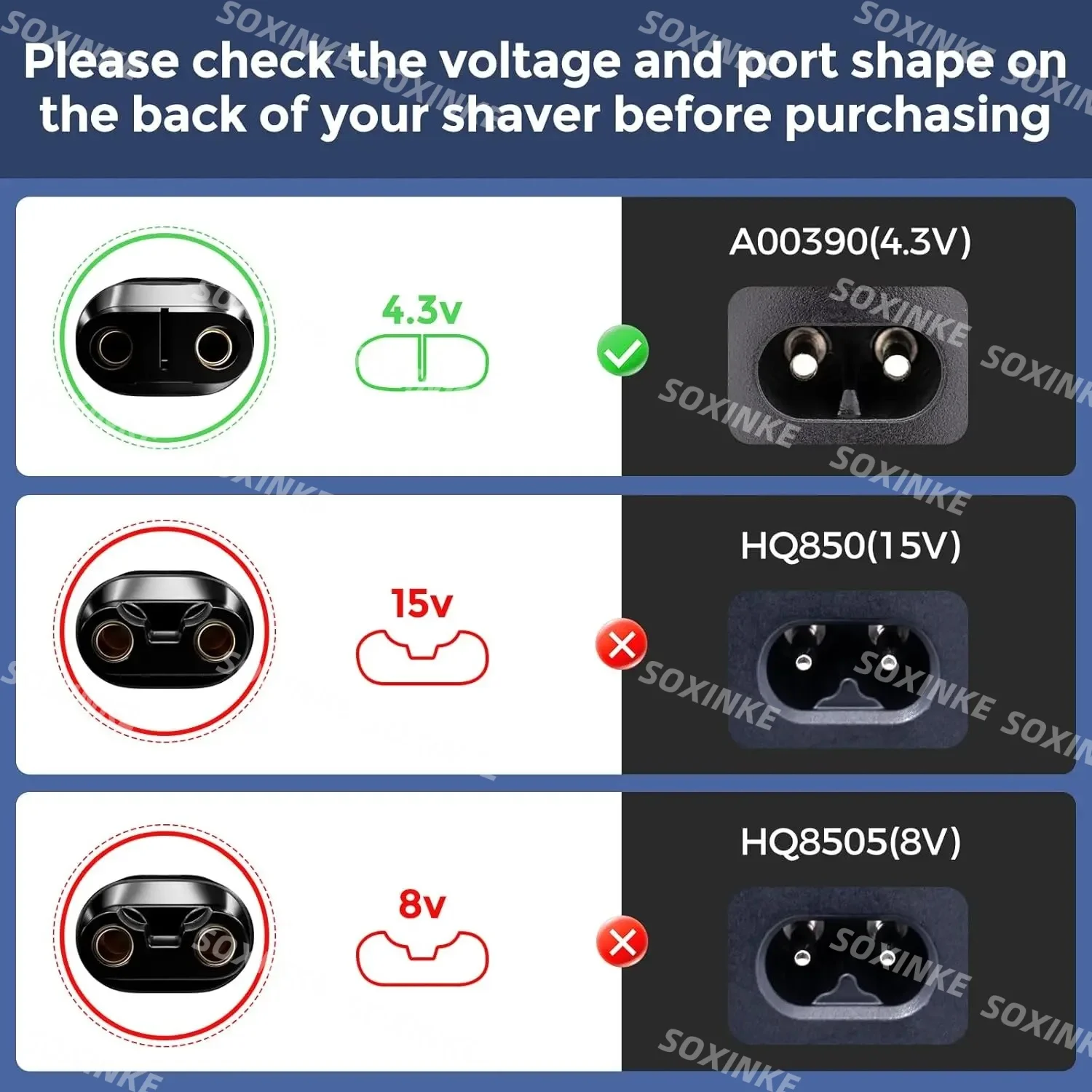 Адаптер для бритвы USB C 4,3 В, зарядный преобразователь типа C для Philips Norelco One Blade QP2520 QP2515 QP2620 с индикатором зарядки